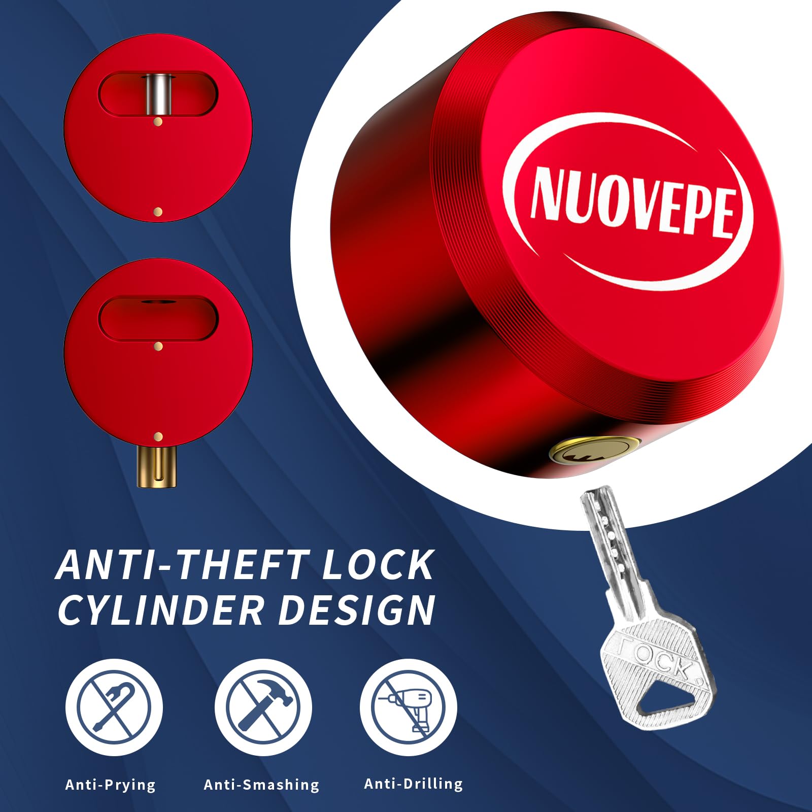 NUOVEPE powder-coated finish resists moisture and rust for year-round performance