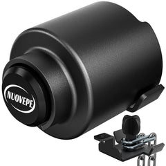 NUOVEPE trailer lock side view protecting the coupler and safety chains