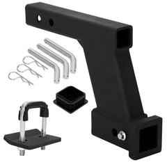 NURATIT hitch extension with 8-inch drop and 2-inch receiver for flexible mounting