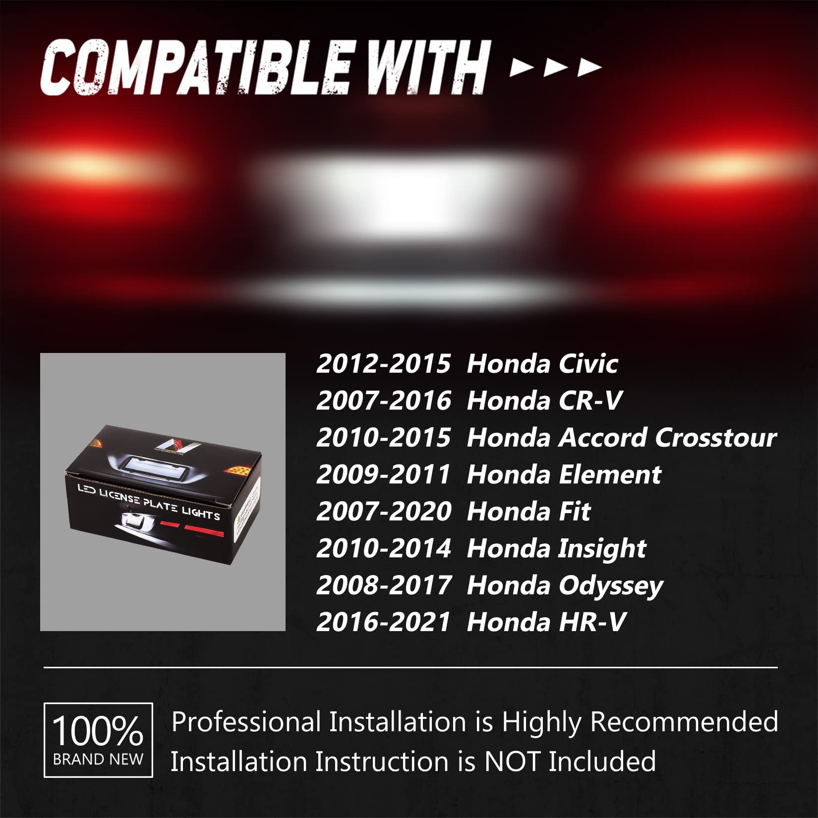 NUVISION LIGHTING installed on a vehicle showing clean white illumination