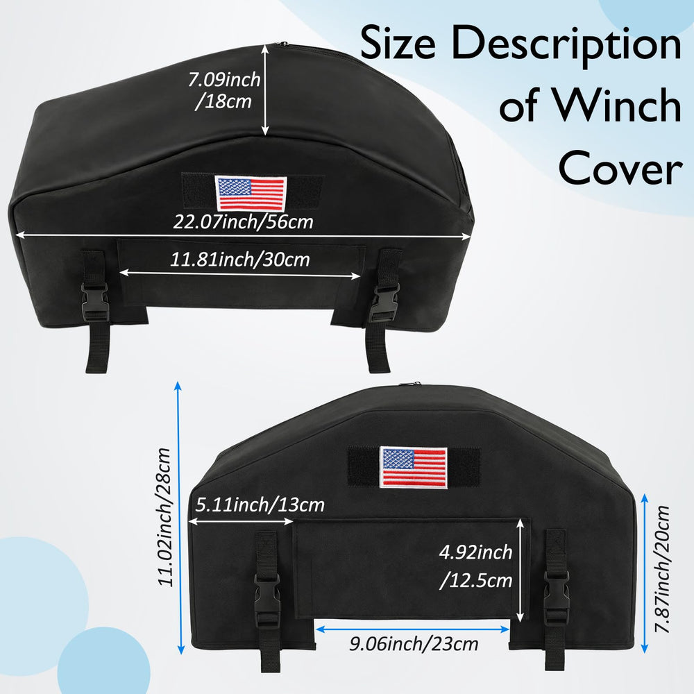 NVAAV winch cover 900D Oxford fabric offers durable waterproof protection