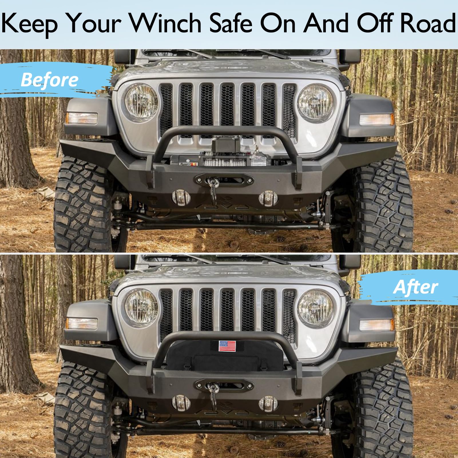 NVAAV winch cover tool-free installation saves setup time