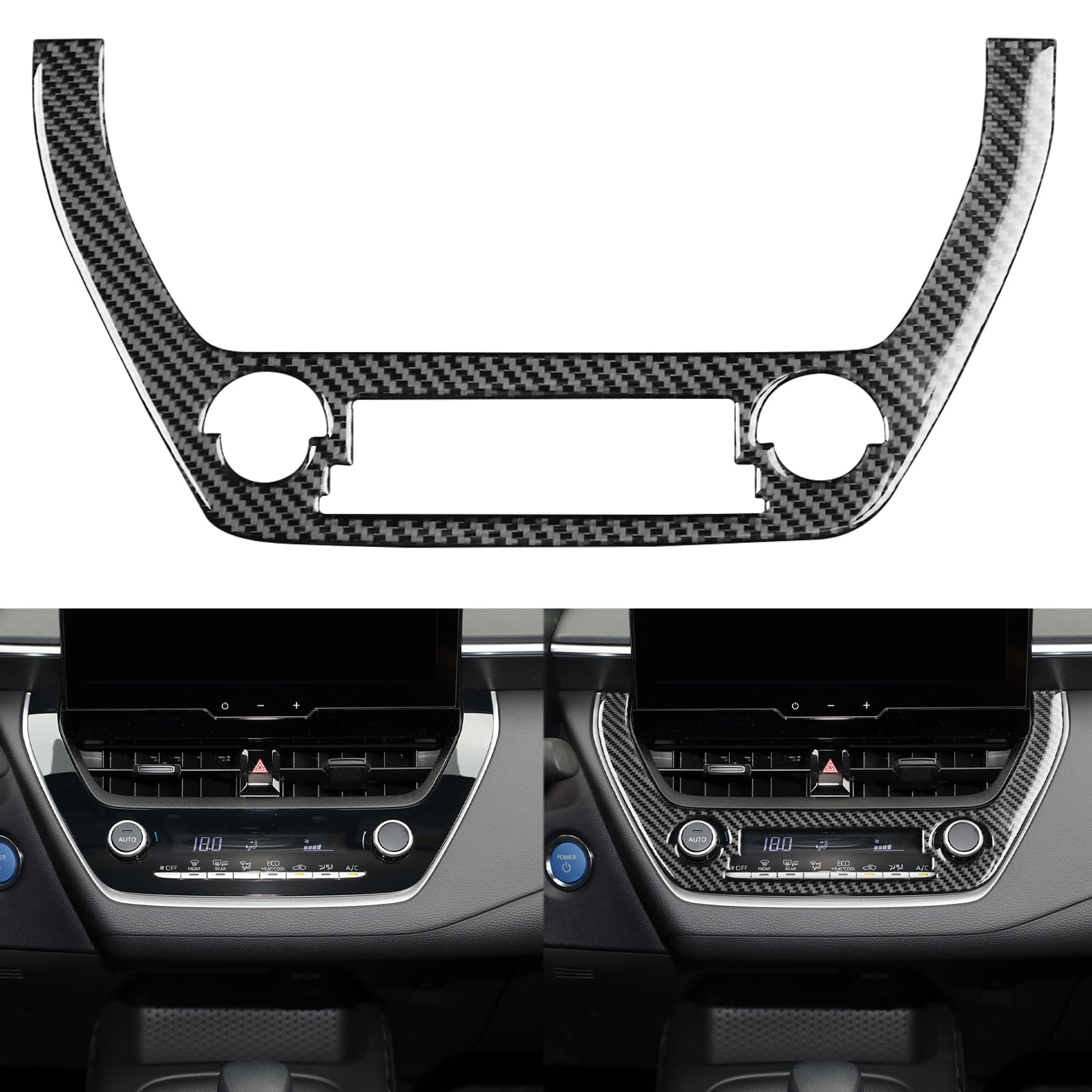 NVCNX carbon fiber dash panel for Toyota Corolla Cross 2020-2026 enhances interior sportiness