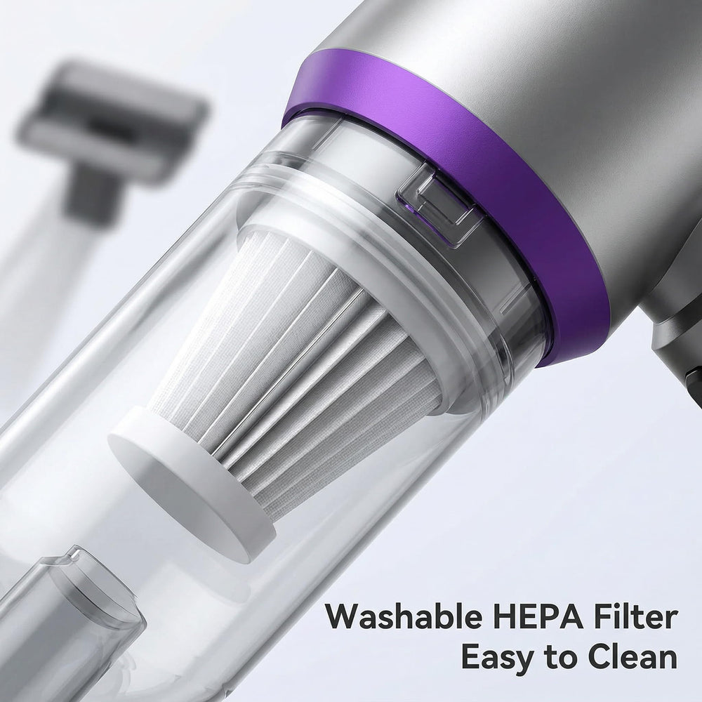 NWDEY compact-hepa-filter car vacuum keeps suction strong and fits in a glovebox.