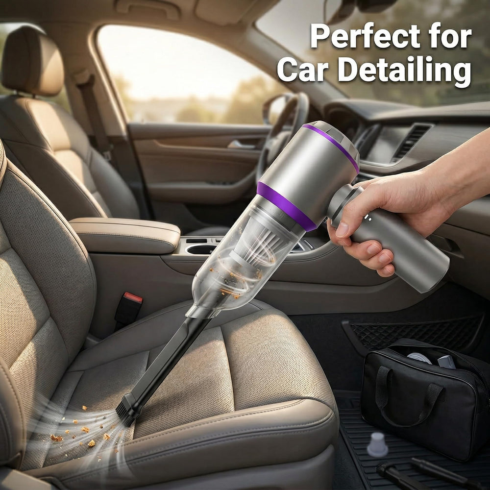 NWDEY full interior-detail kit includes crevice tool and brush for tight gaps.