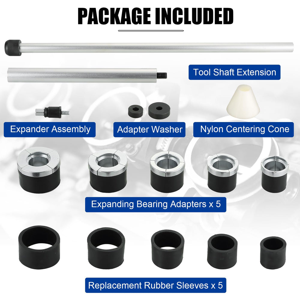 NYXOVA cam bearing adapters enabling universal fit across domestic and import engines during service.