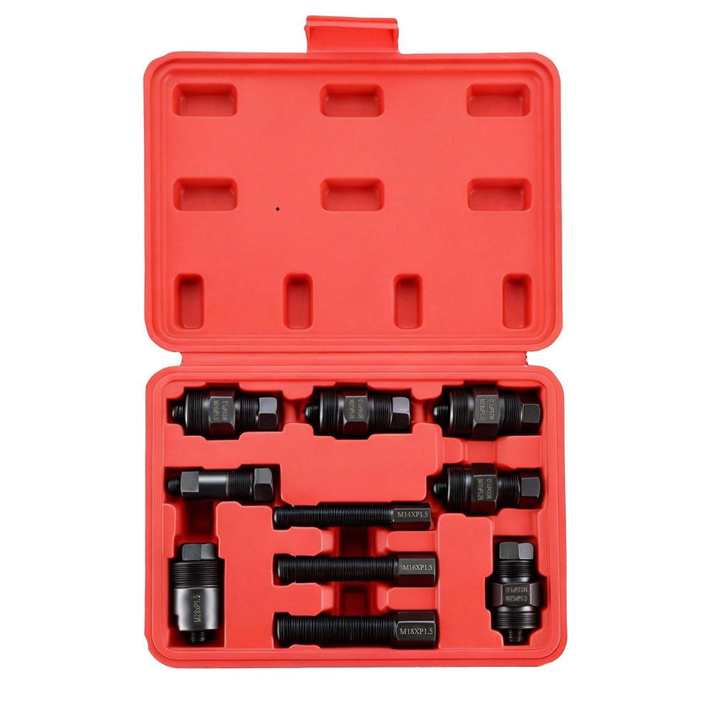 NYXOVA flywheel puller kit laid out for motorcycle maintenance workflow