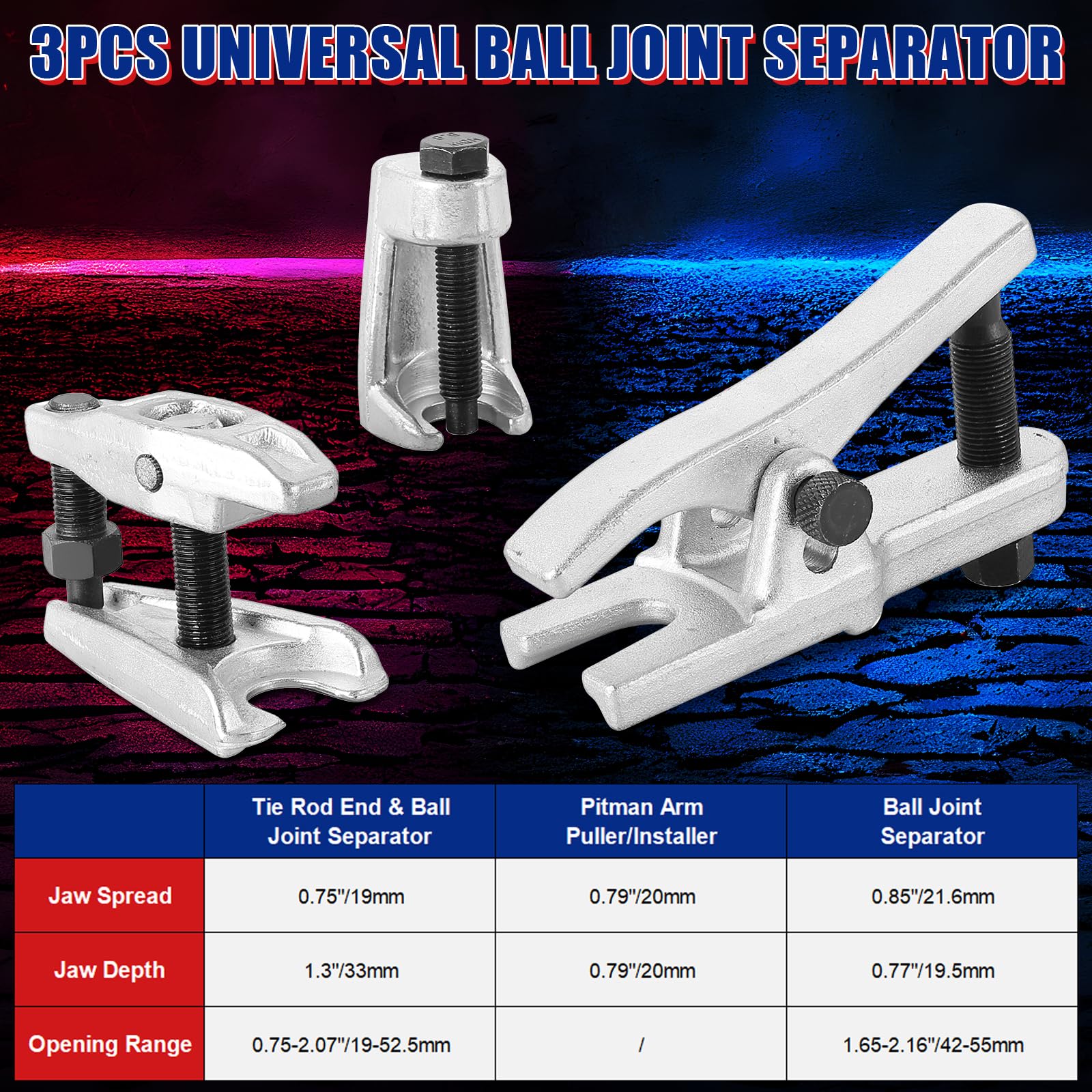 NYXOVA lever-style ball joint separator for strong leverage and precision.