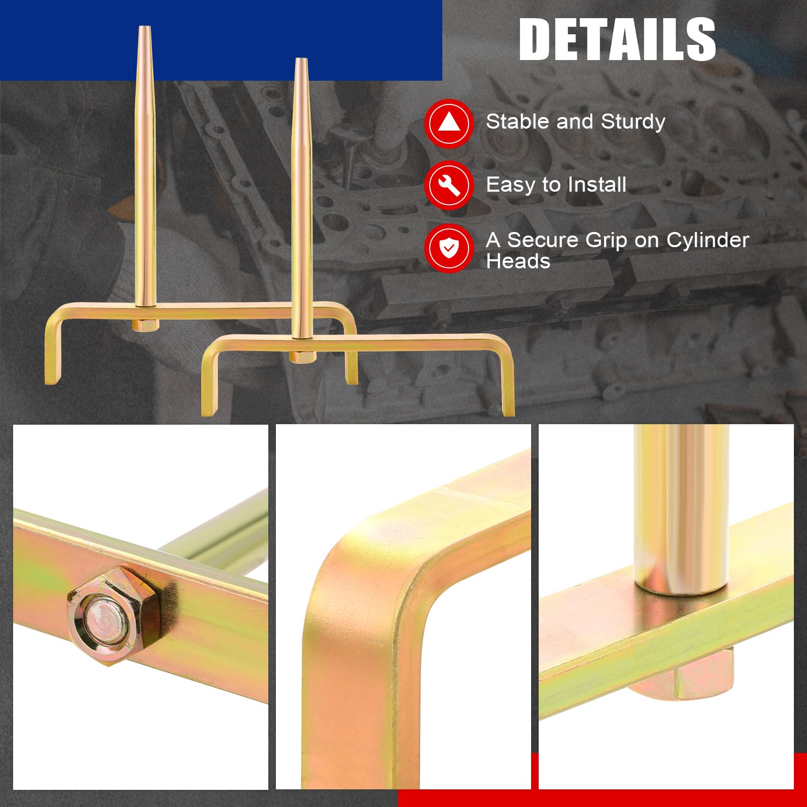 NYXOVA robust-pins 0-63in provide stable support for heavy engine blocks.