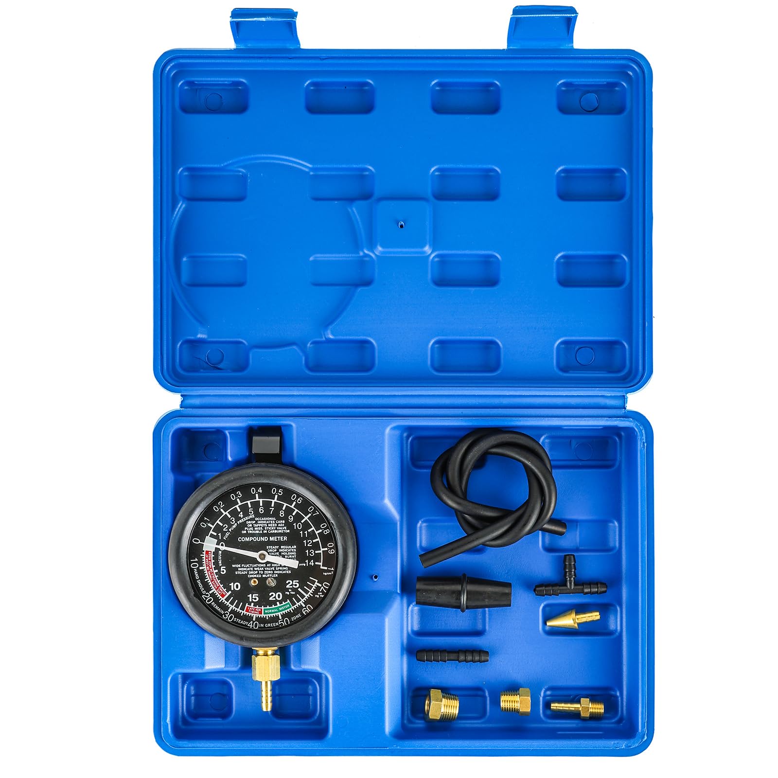 NYXOVA vacuum tester kit assembly for quick engine diagnostics and organized storage.