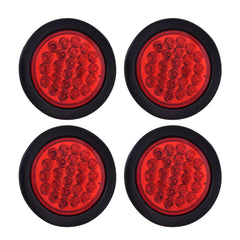 OAAKBH 4-inch trailer tail light, front view, bright LEDs for high visibility.