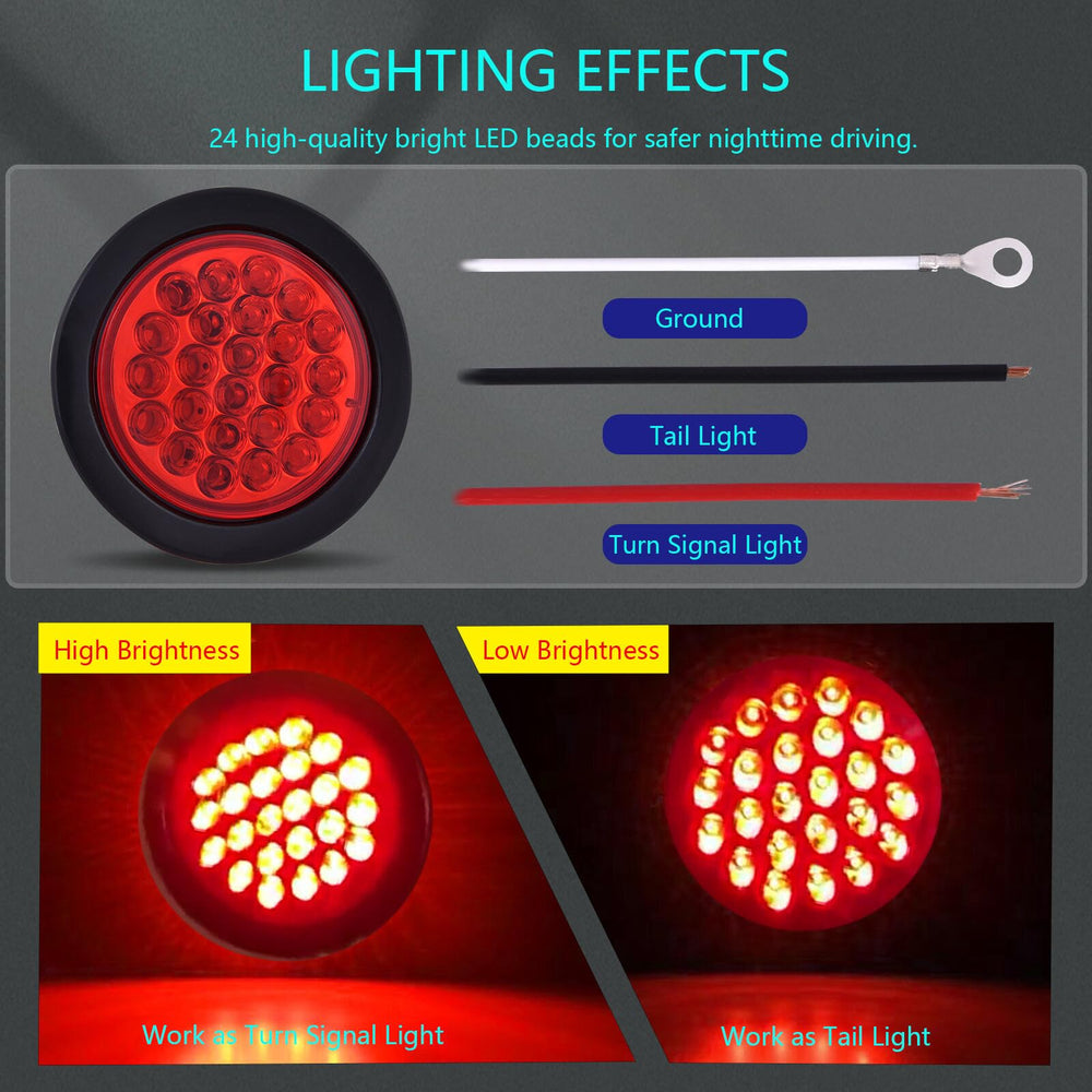 OAAKBH IP65 waterproof trailer light protects against weather for durable performance.