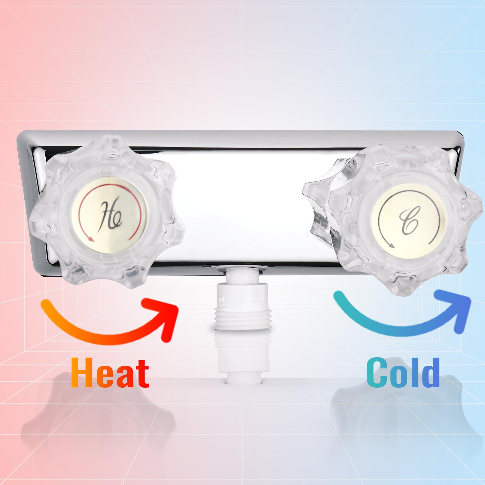 OasisFlow Outdoor RV Shower Faucet valve for outdoor enclosures and versatile setups.