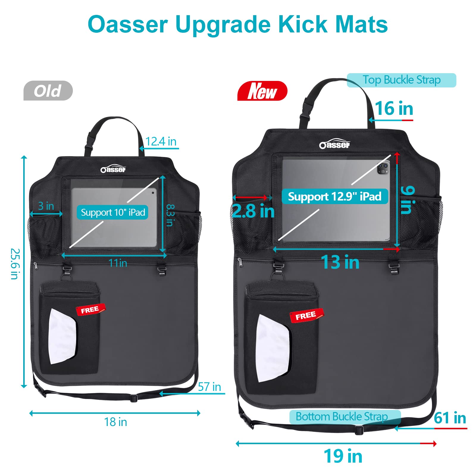 Oasser durable 600D Oxford cloth seat protector for daily use