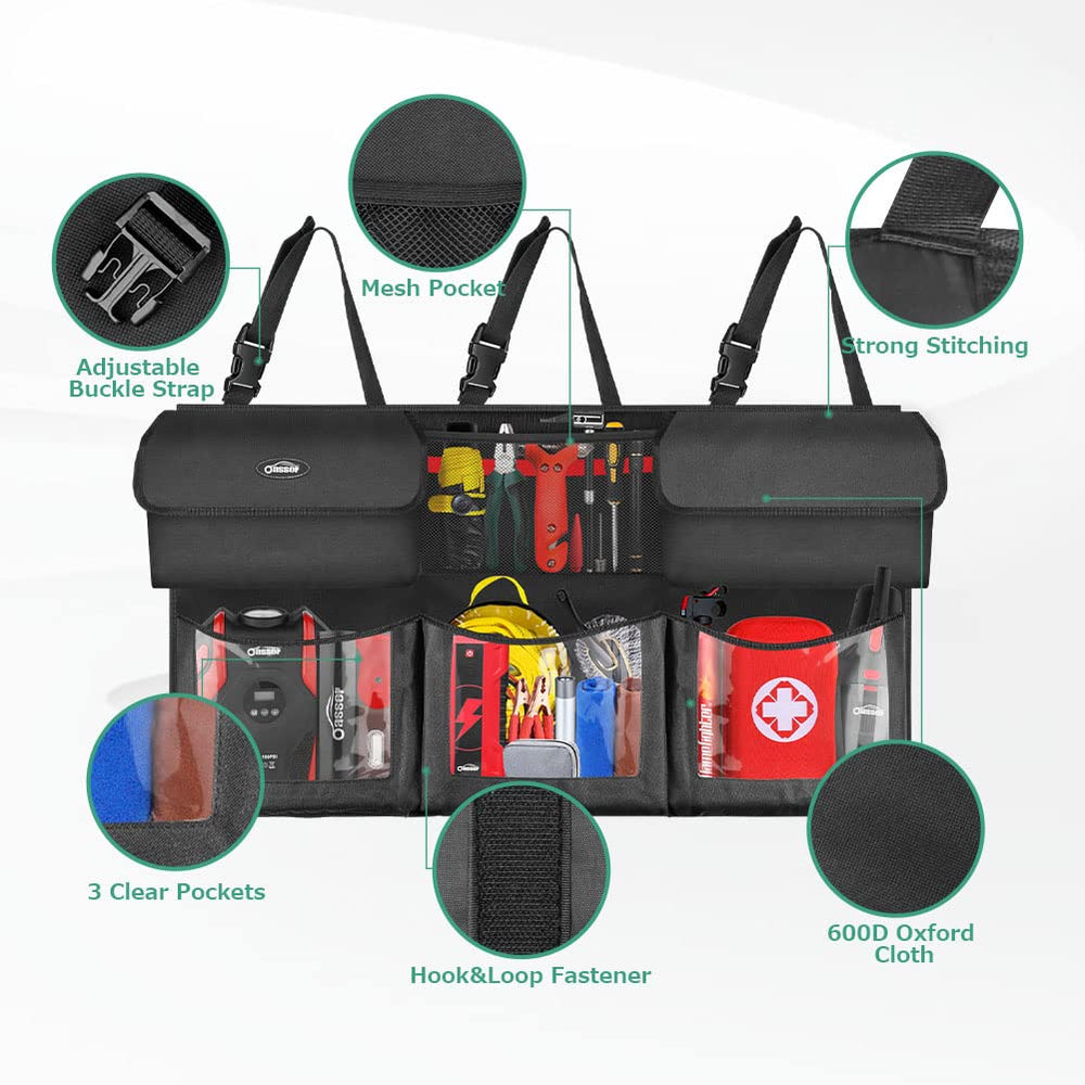 Oasser foldable cargo storage 40x19 inches saves trunk space