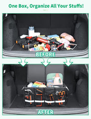 Oasser trunk organizer 65L capacity for groceries and gear