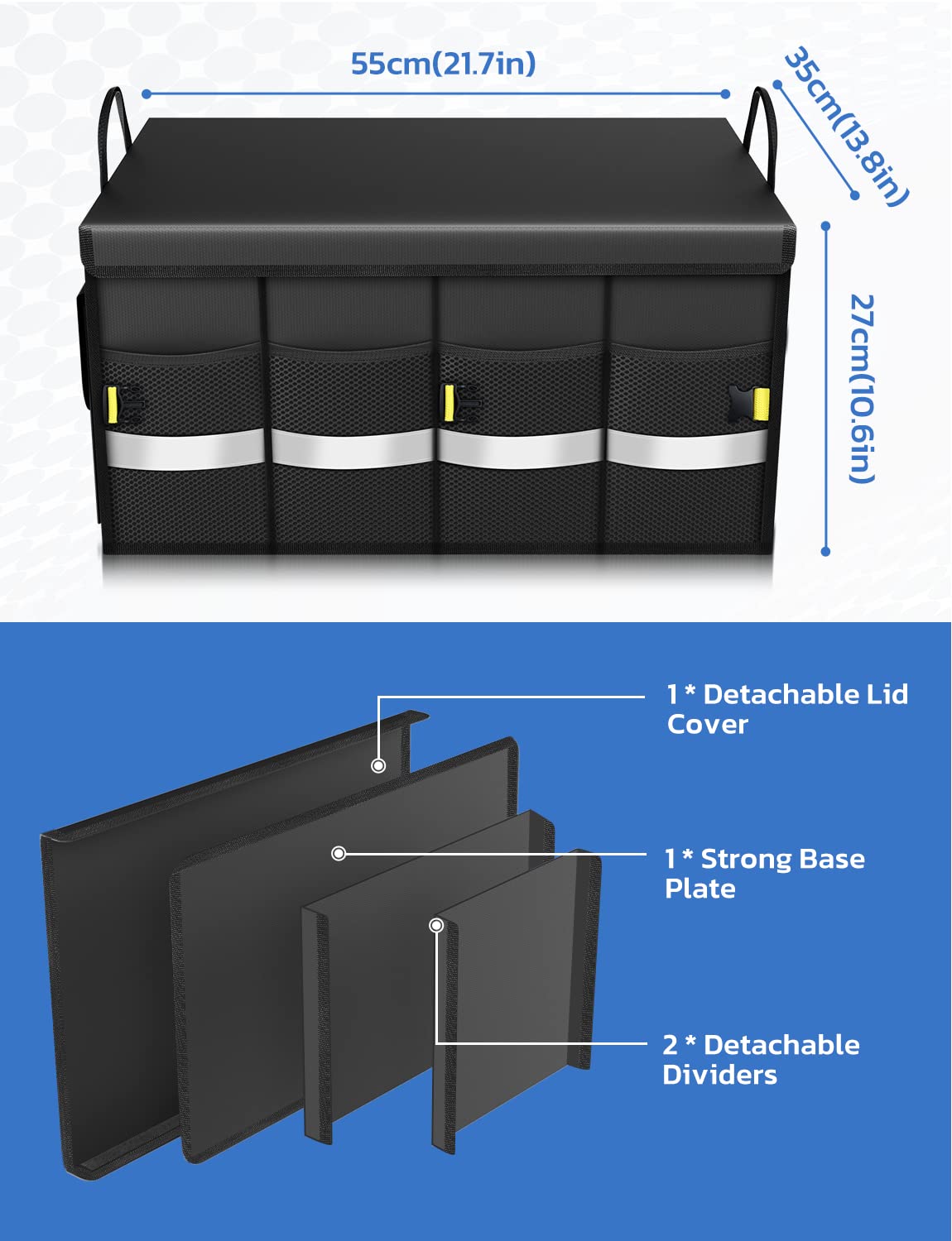 Oasser 77-pound capacity supports heavy gear without deformation.