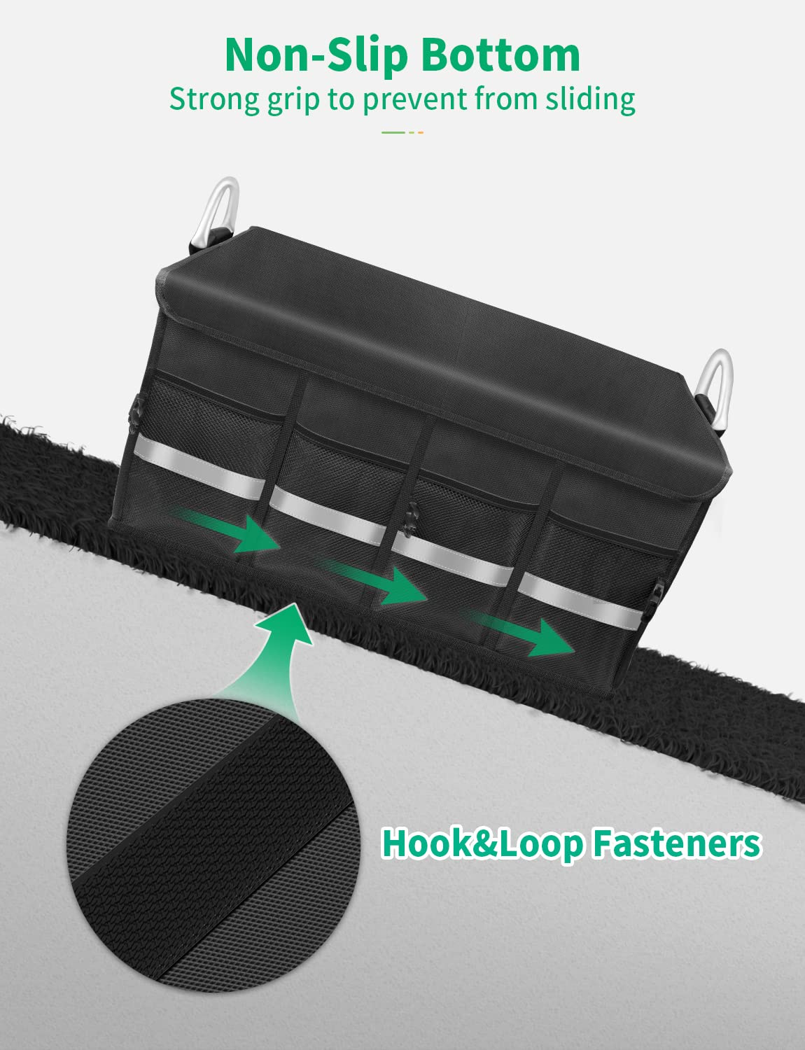 Oasser trunk organizer 65L capacity helps reduce trunk clutter for gear