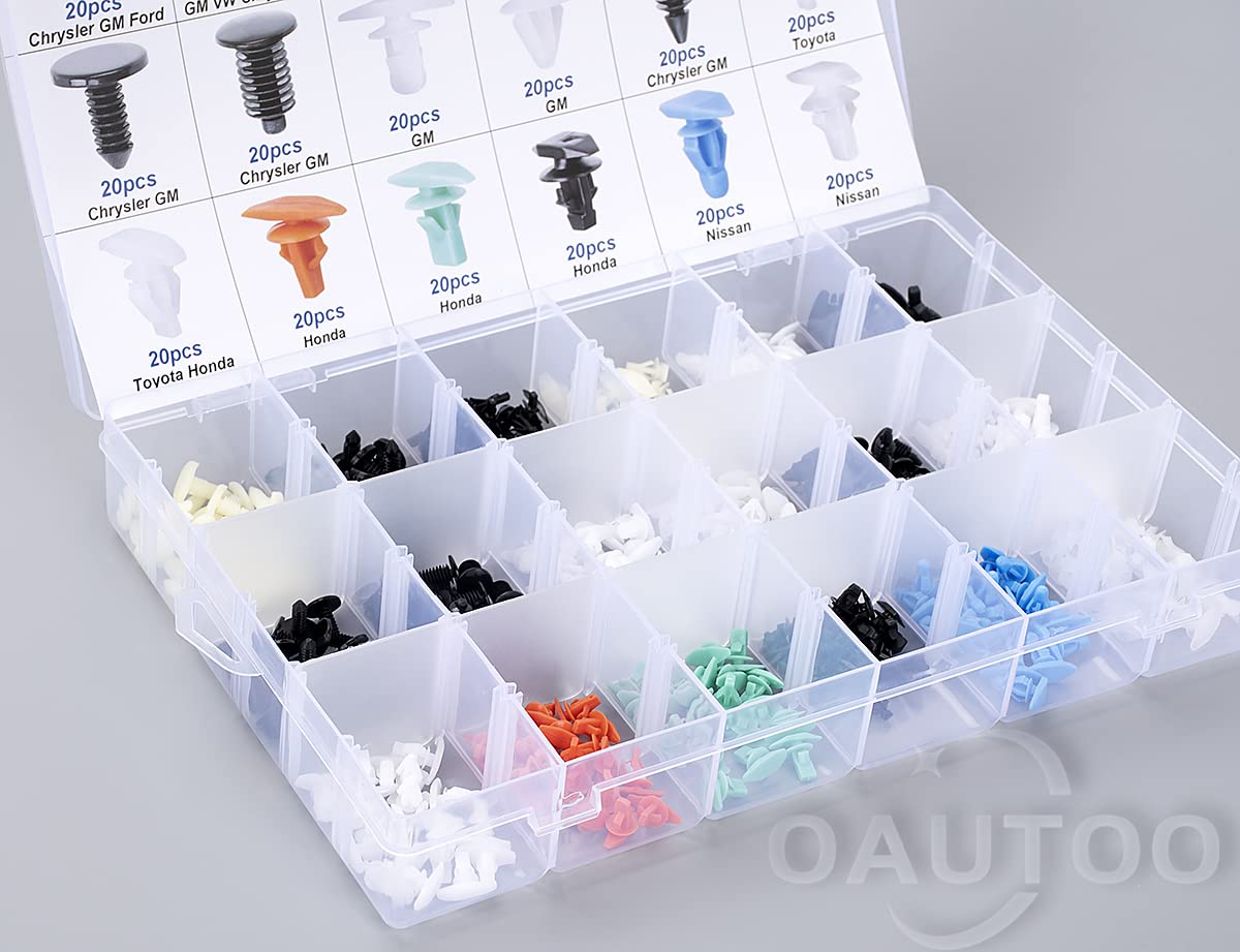 OAUTOO compatible vehicles chart visual for selecting correct clips