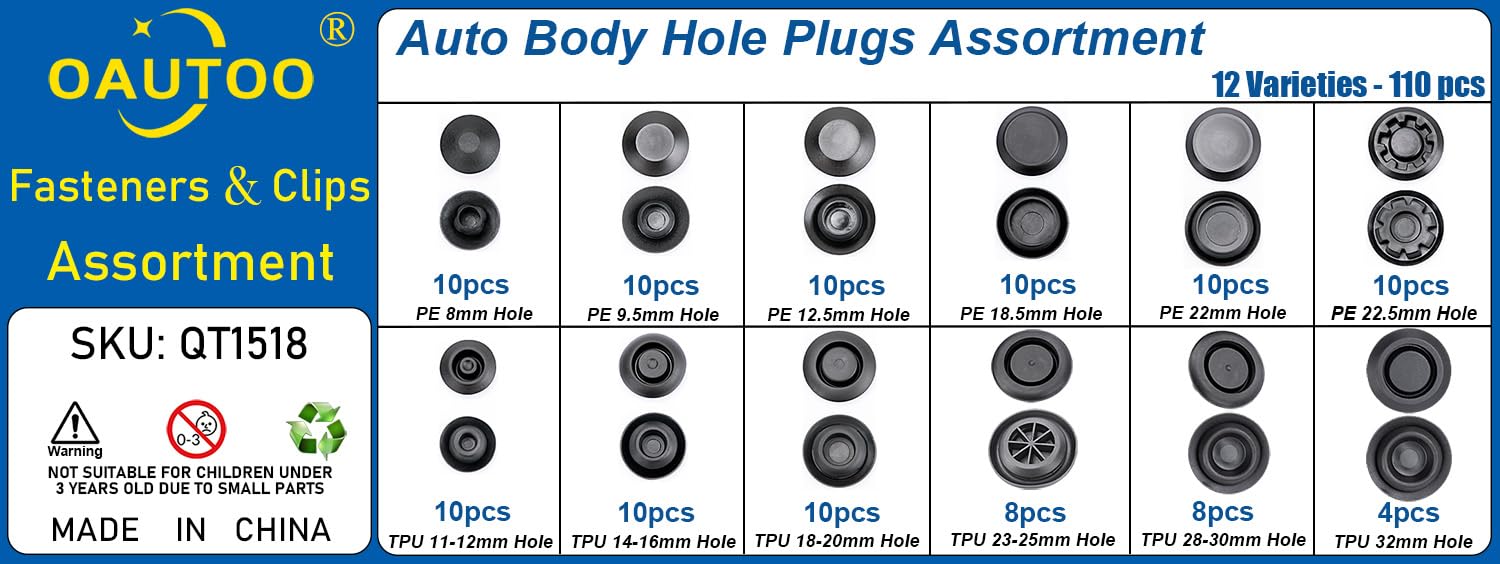 OAUTOO flush mount hole plugs closeup durable material for lasting performance