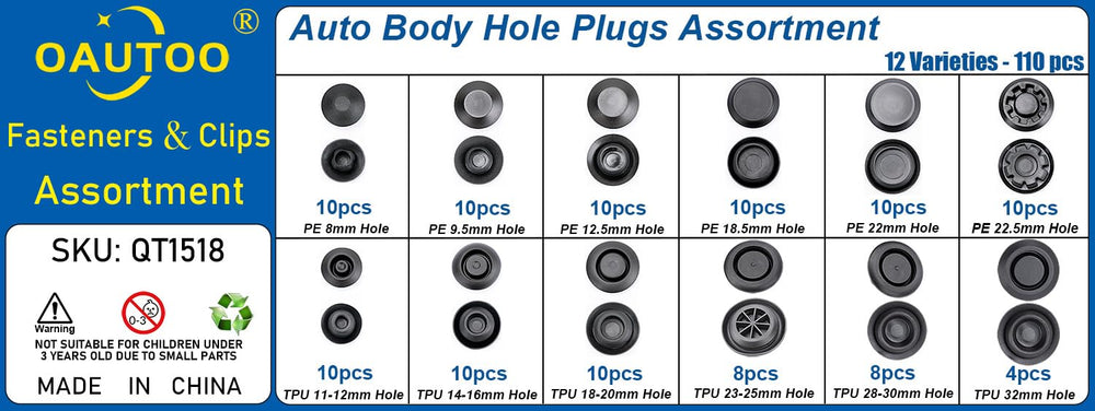 OAUTOO flush mount hole plugs closeup durable material for lasting performance