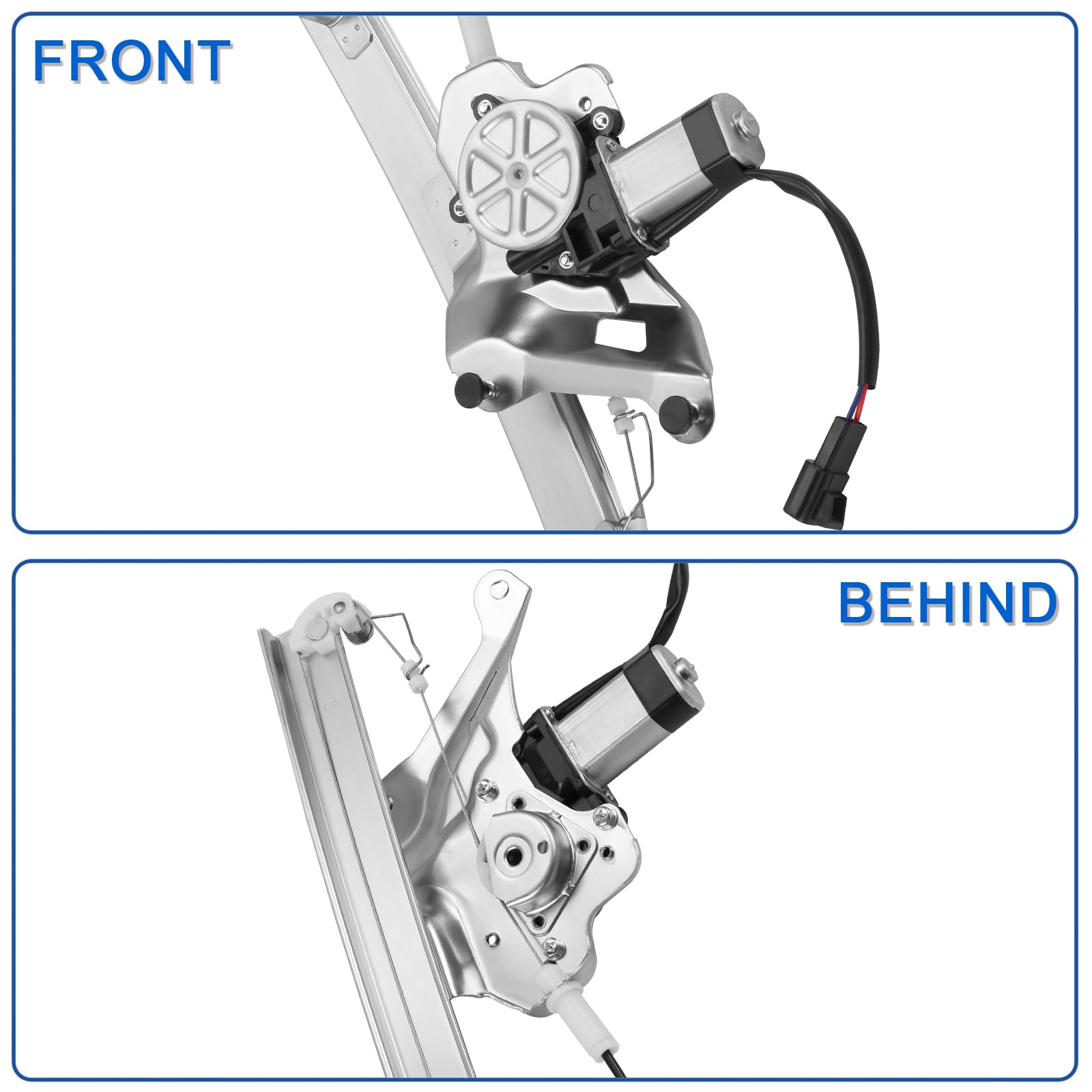 Obaee Buick LeSabre front-left regulator motor enables consistent window control.