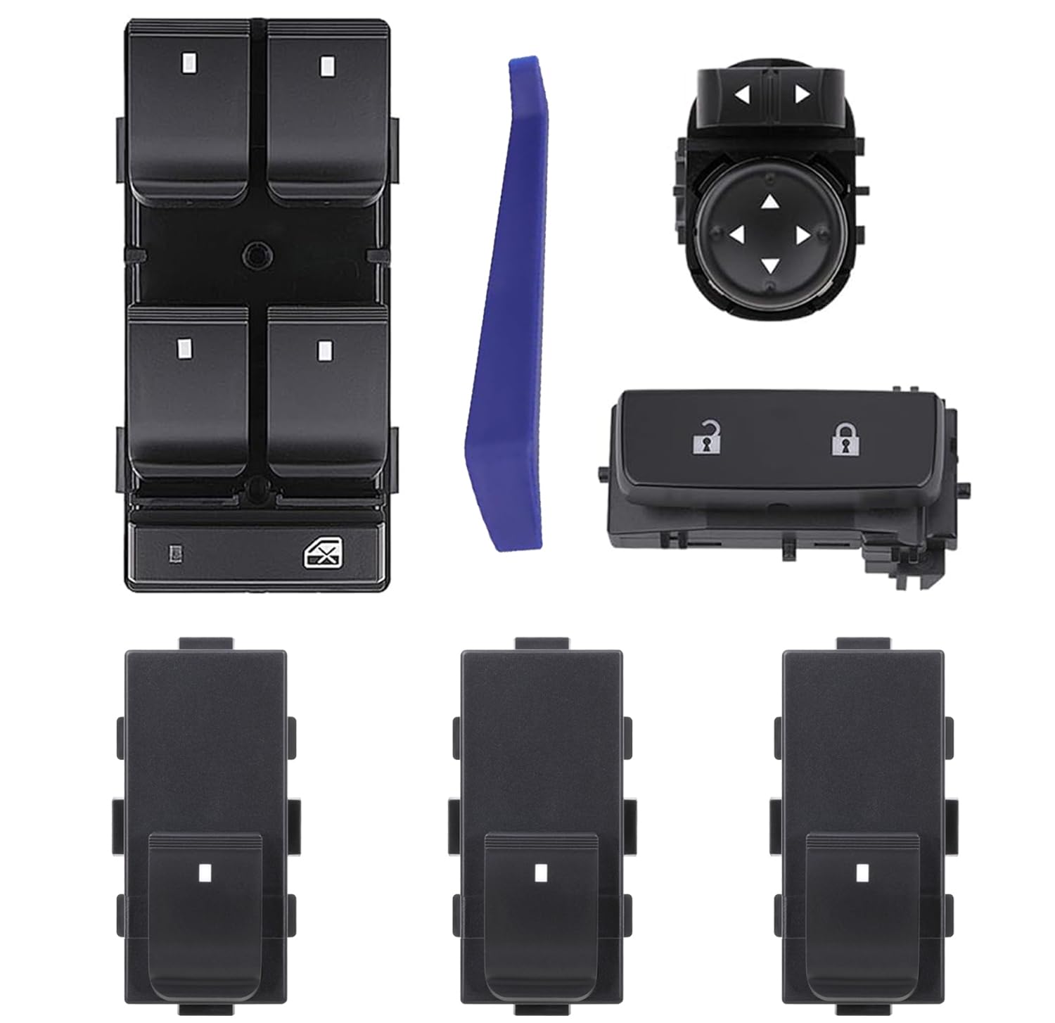 Obaee driver window switch for Silverado/Sierra, smooth operation and OEM-like fit