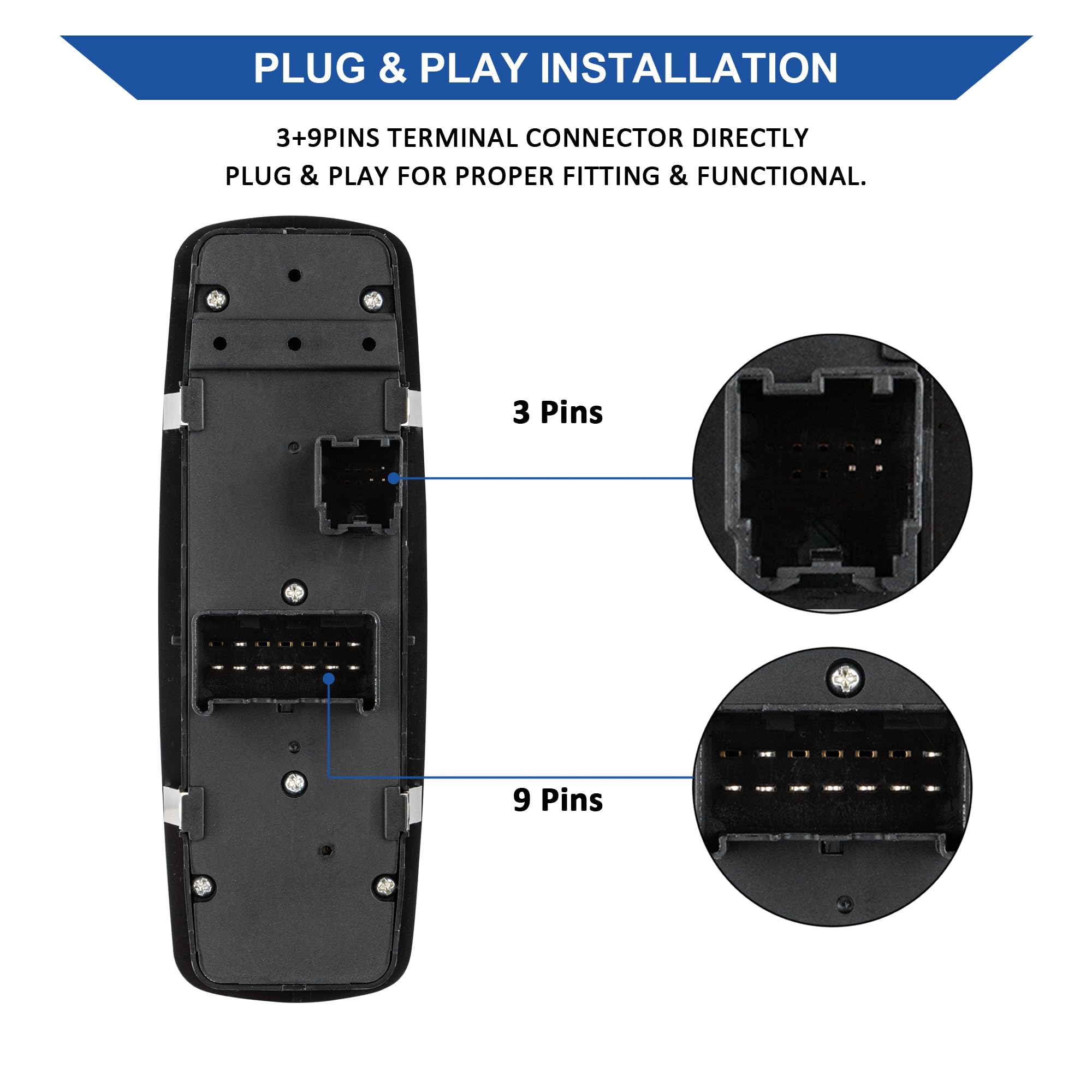 Obaee Ram 3500 driver-side switch in a vehicle interior