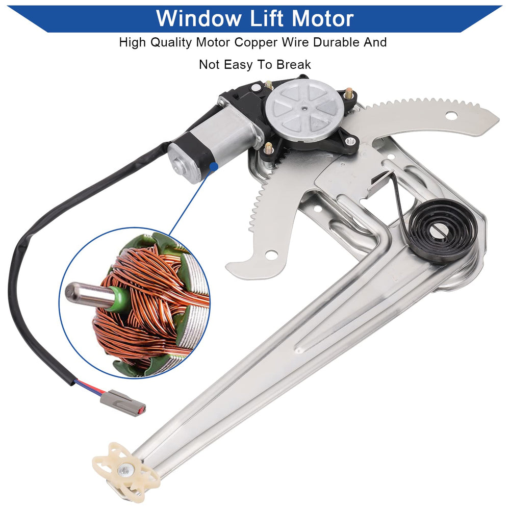 Obaee easy-installation regulator for front left keeps wiring intact.