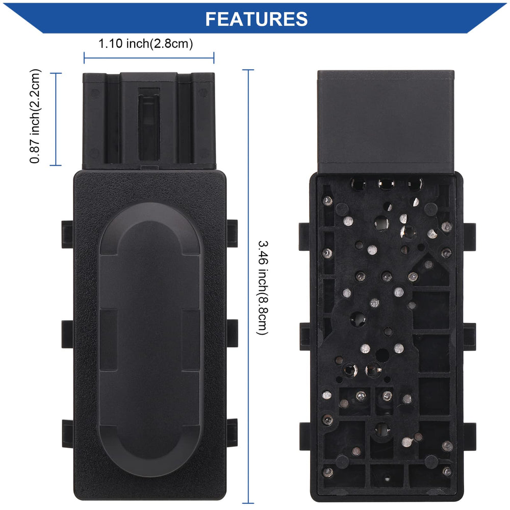 Obaee electronic seat switch with panel, easy passenger side control.