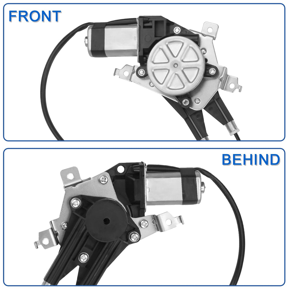 Front-left installation guide showing easy plug-and-play fit.