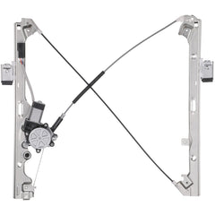 Obaee front-left regulator assembly view for GM trucks—reliable operation.