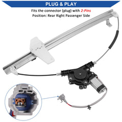 Obaee Titan Armada window regulator motor compatible for swift rear window repair.