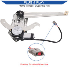 Obaee OE replacement 741-831 front driver regulator restores window function.