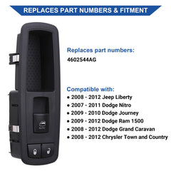 Obaee 4602544AG passenger window switch: reliable control replacement for compatible vehicles.