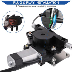 Obaee rear-door installation step image for easy plug-and-play replacement.