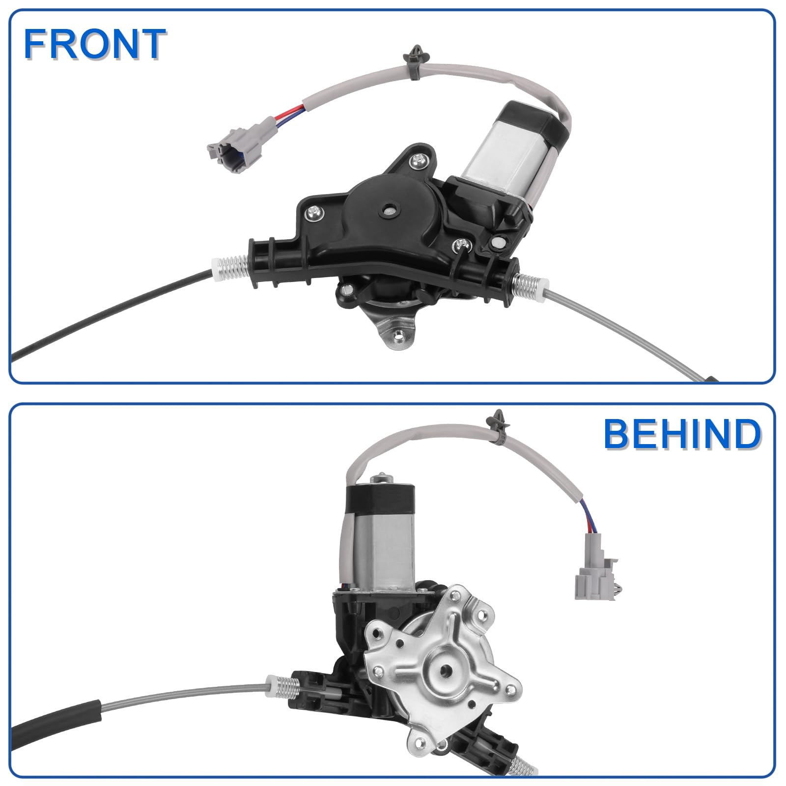 Obaee rear-left driver-side power window regulator assembly