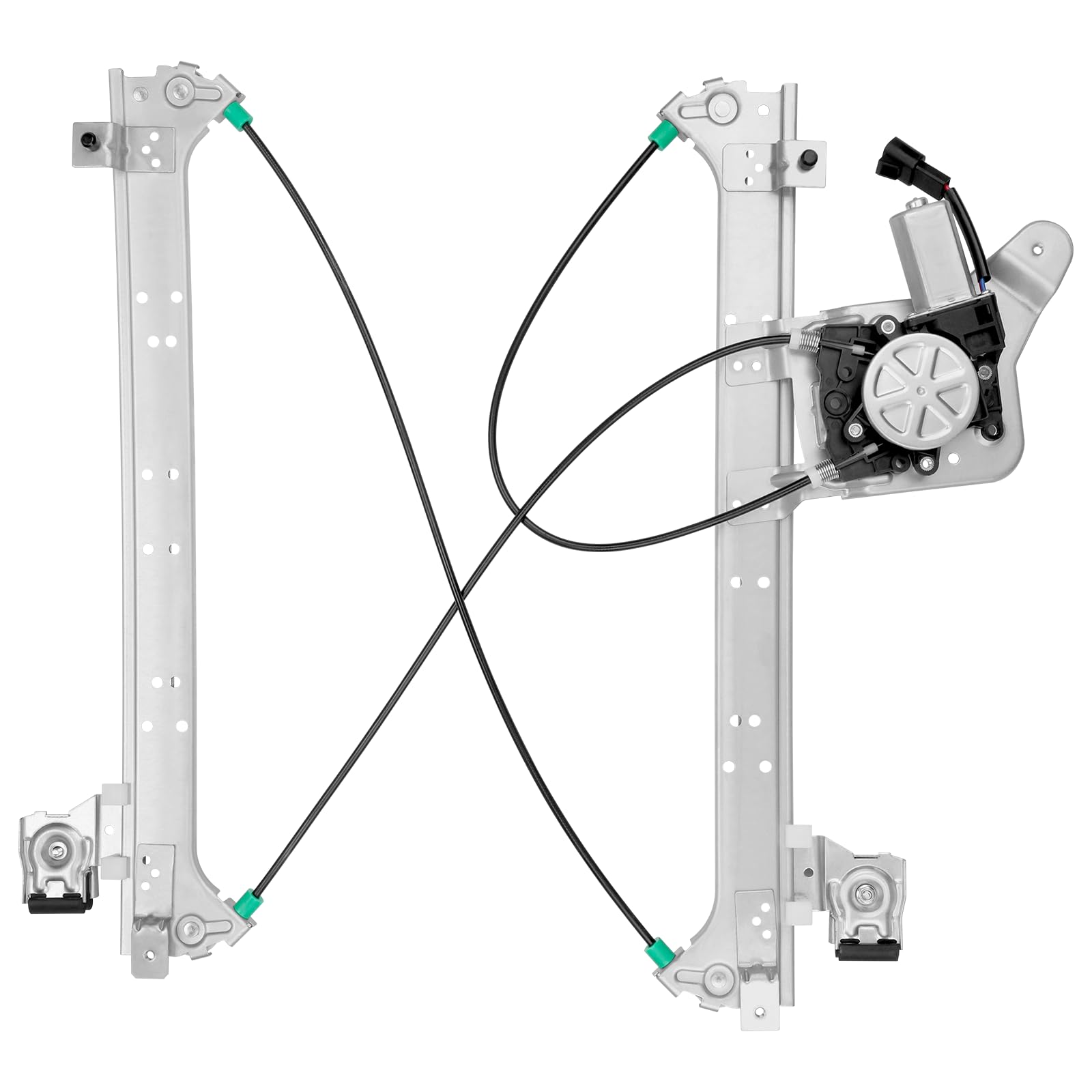 Obaee rear passenger side regulator with motor for Chevy Silverado; smooth window movement