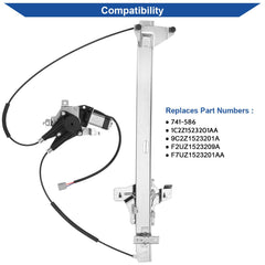 Close-up of Obaee regulator motor detail for reliable window actuation.
