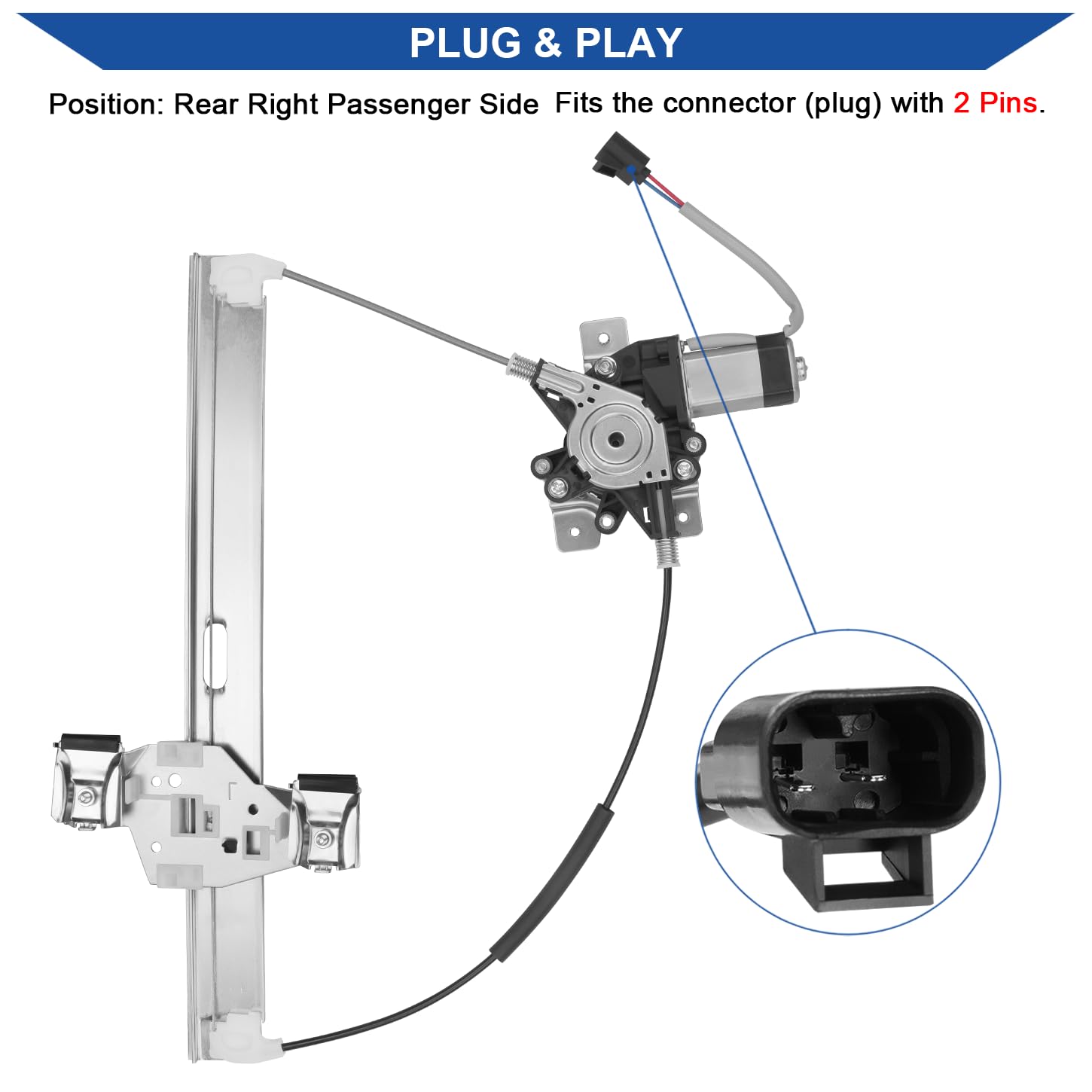 Obaee replacement regulator motor assembly ensures easy install on H2.