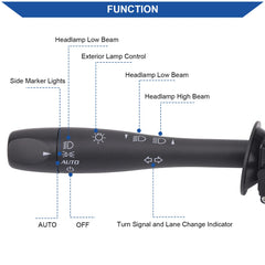 Obaee turn signal switch for Saturn Aura front view; precise indicator control.