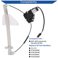 Obaee window regulator motor assembly closeup showing durable gears for lasting performance.