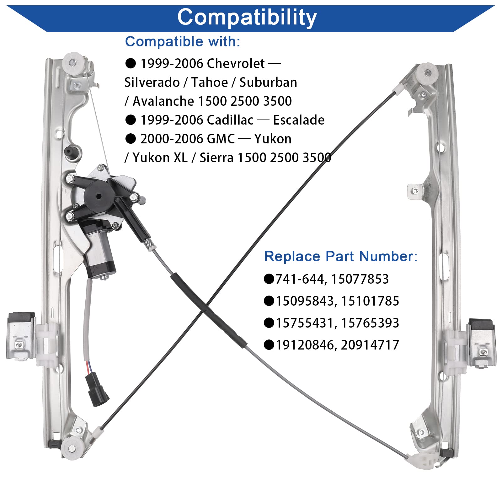 Obaee regulator motor closeup—integrated design for smooth power window action.