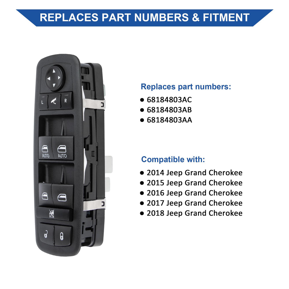 Obaee window switch assembly close-up for reliable operation