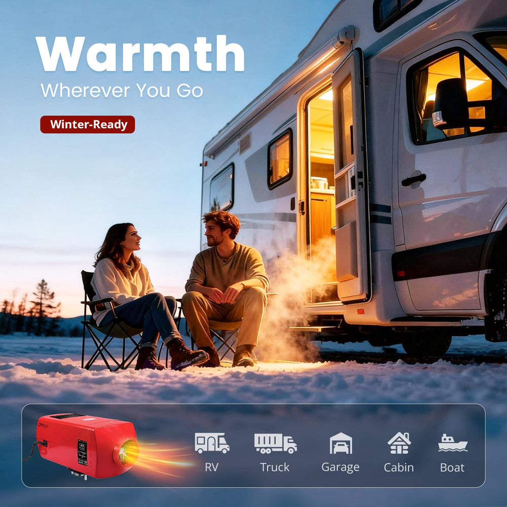 OBAKL 12V diesel heater supports versatile truck and RV installs.
