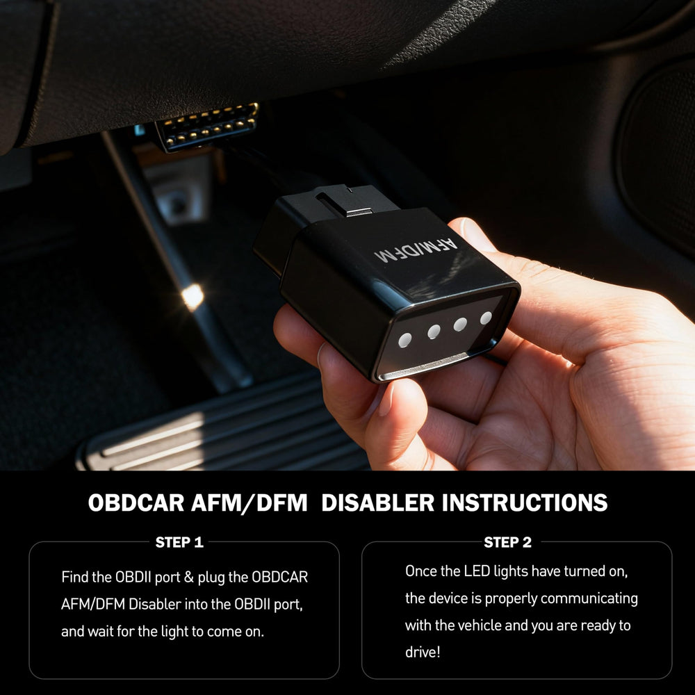 OBDCAR AFM DFM disabler in use on a Silverado truck