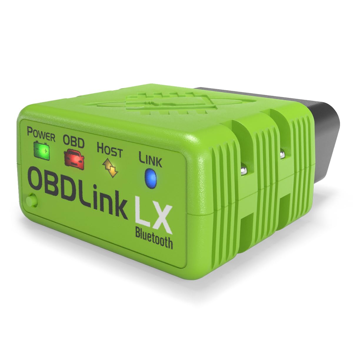 OBDLink LX Bluetooth 3.0 adapter ready for wireless car diagnostics.