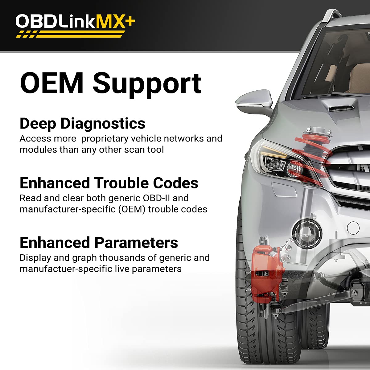 Ford compatibility badge highlights enhanced OEM support for Ford vehicles.