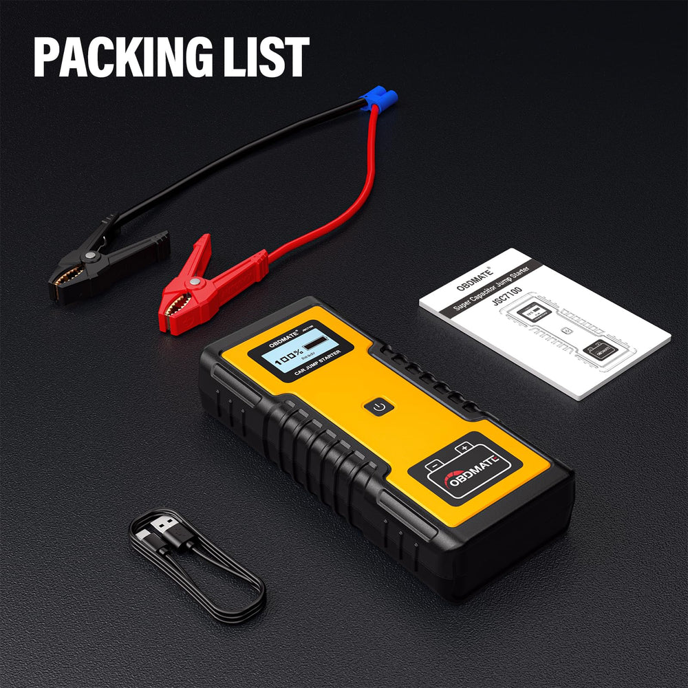 OBDMATE JSC7100 safe non-battery design reduces fire risk.