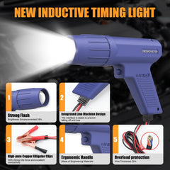 OBDMONSTER Pro ignition light rear panel for easy setup access.